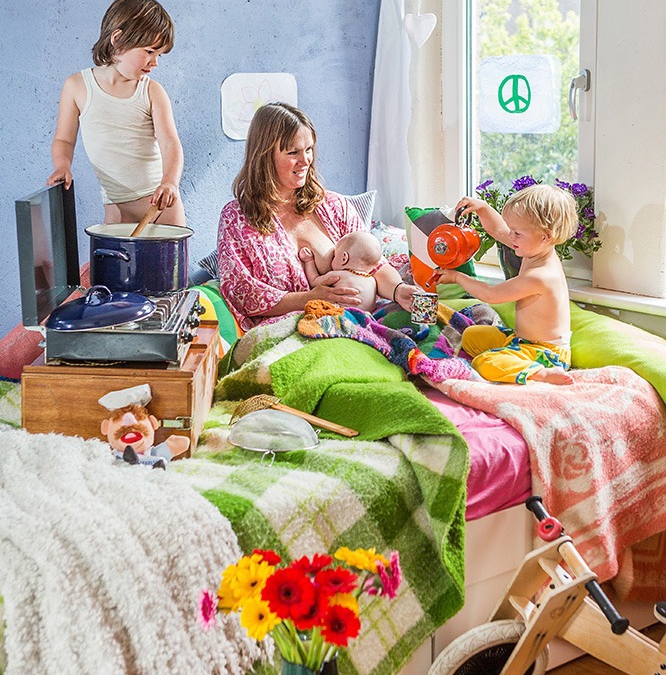 Clusteren op zijn hippies: make milk not war
